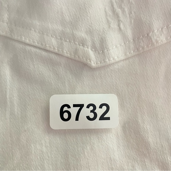 Anthropologie Pilcro & The Letterpress White Denim Overalls Size 27 26732 - Picture 16 of 16